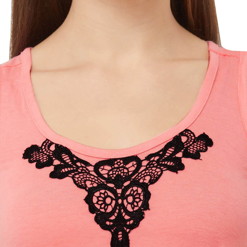 SOIE Woman - High-low sleeveless nighty - -for Women