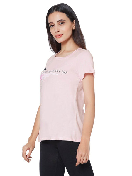 SOIE Woman - Half Sleeves Super Soft Printed T-shirt - -for Women