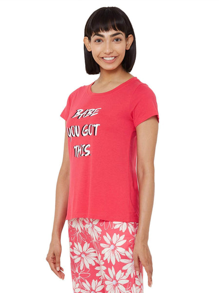 SOIE Woman - Half sleeve printed T-shirt - -for Women