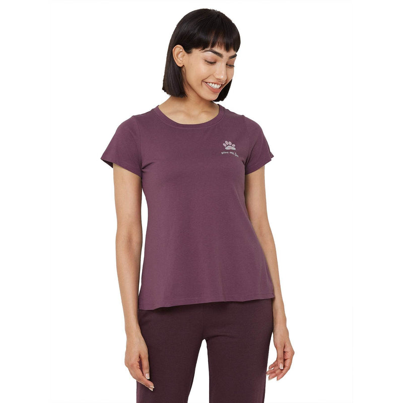 SOIE Woman - Half sleeve printed T-shirt - -for Women