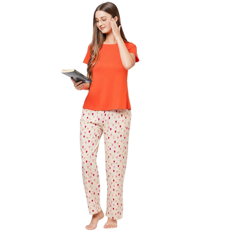 SOIE Woman - Printed Pyjama with Pockets - -for Women