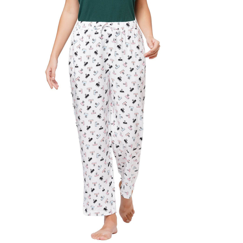 SOIE Woman - Printed Pyjama with Pockets - -for Women