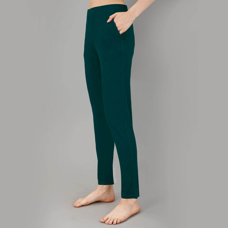 SOIE Woman - Mid Rise Ankle Length Supersoft Lounge Pants with Pockets - -for Women