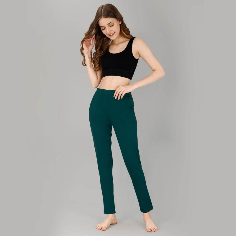 SOIE Woman - Mid Rise Ankle Length Supersoft Lounge Pants with Pockets - -for Women