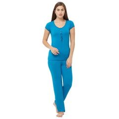 SOIE Woman - Co-ordinate Pyjama Set - -for Women