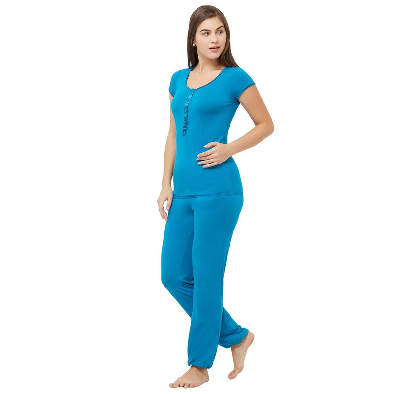 SOIE Woman - Co-ordinate Pyjama Set - -for Women