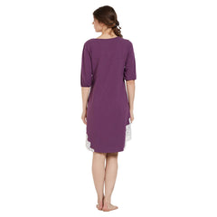 SOIE Woman - Laced Knee-Length Sleepshirt - -for Women