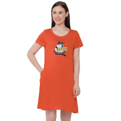SOIE Woman - Super Soft Cotton Modal Sleep Shirt - -for Women