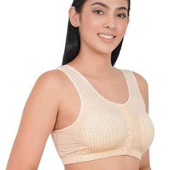 Plus Size Breastfeeding Pregnancy Seamless Front Buttons Bra