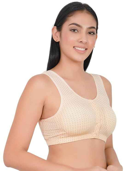 Plus Size Breastfeeding Pregnancy Seamless Front Buttons Bra
