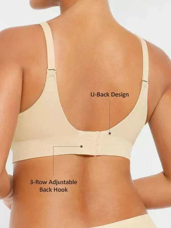 Wireless Padded Push-Up Seamless Comfort Full Coverage Bra