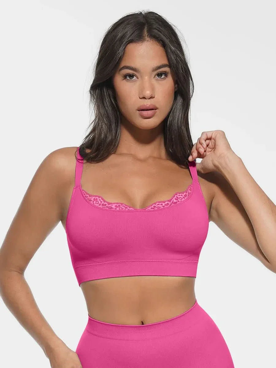 Seamless Non-Padded Scoop Neck Bra
