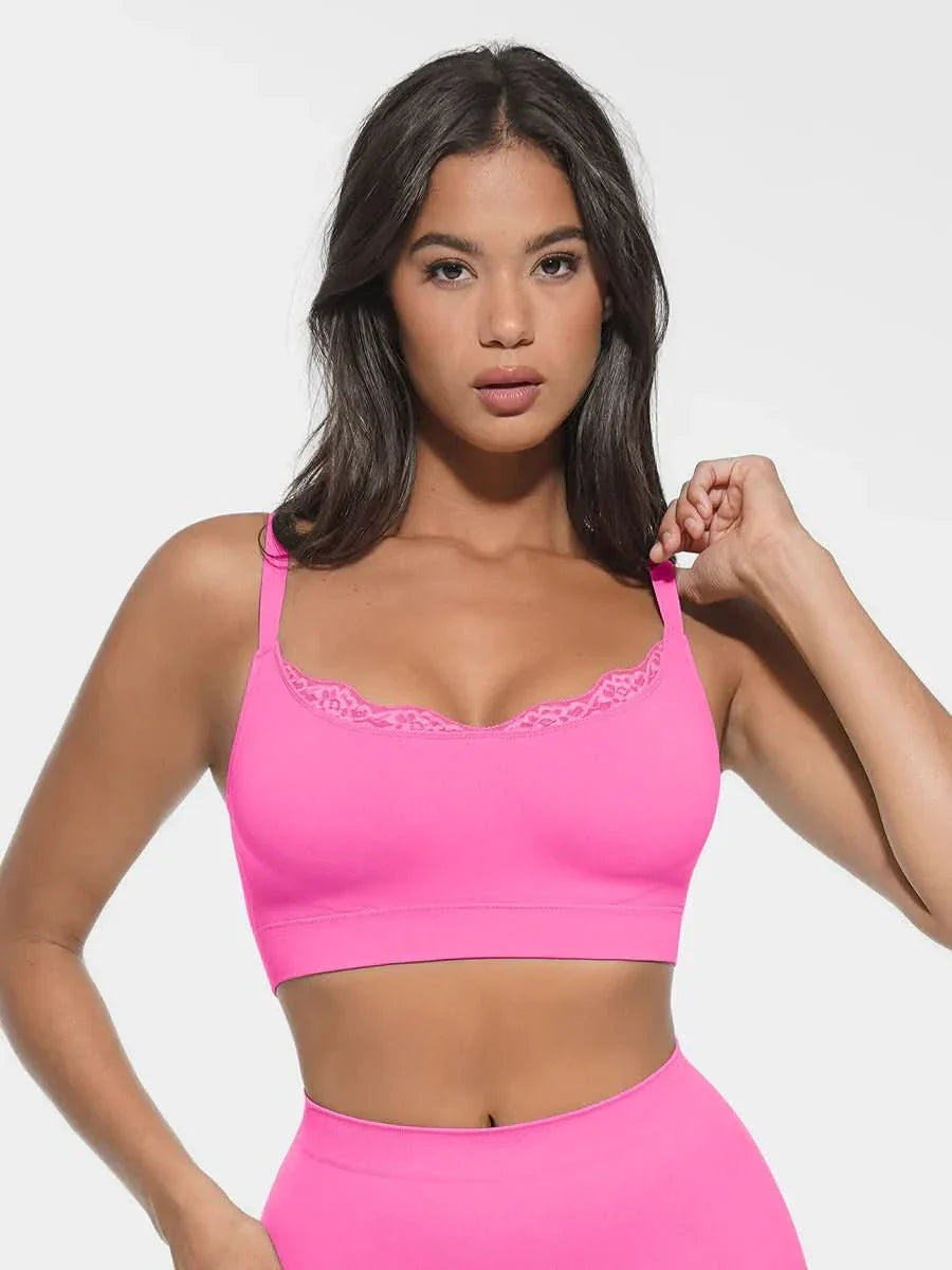 Seamless Non-Padded Scoop Neck Bra