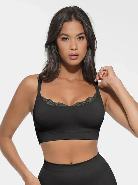 Seamless Non-Padded Scoop Neck Bra