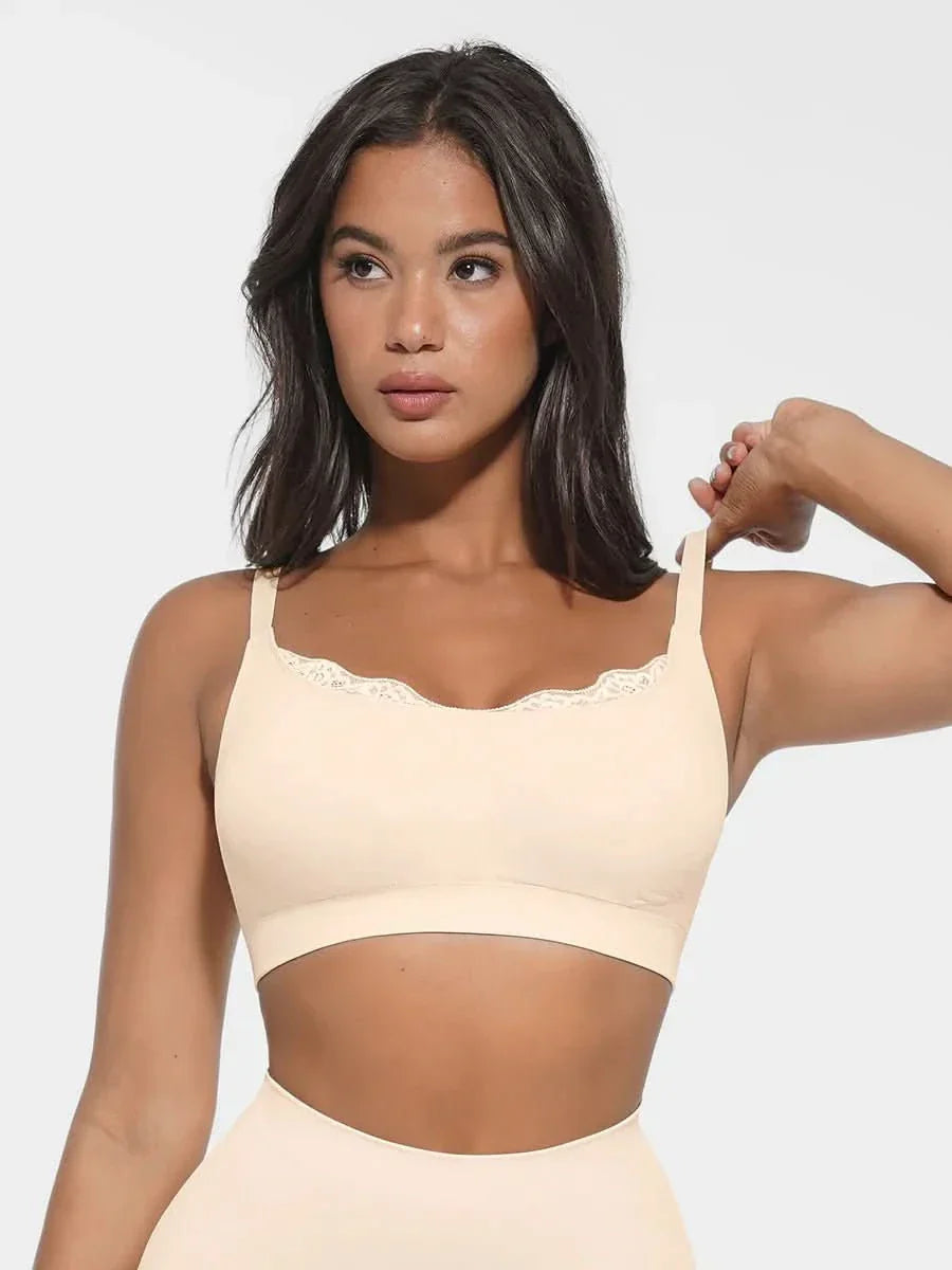 Seamless Non-Padded Scoop Neck Bra
