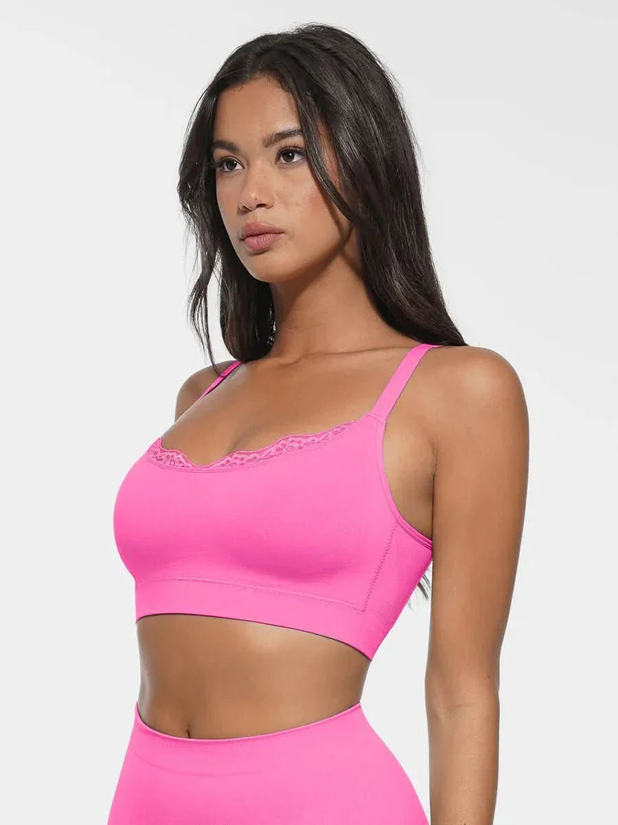 Seamless Non-Padded Scoop Neck Bra
