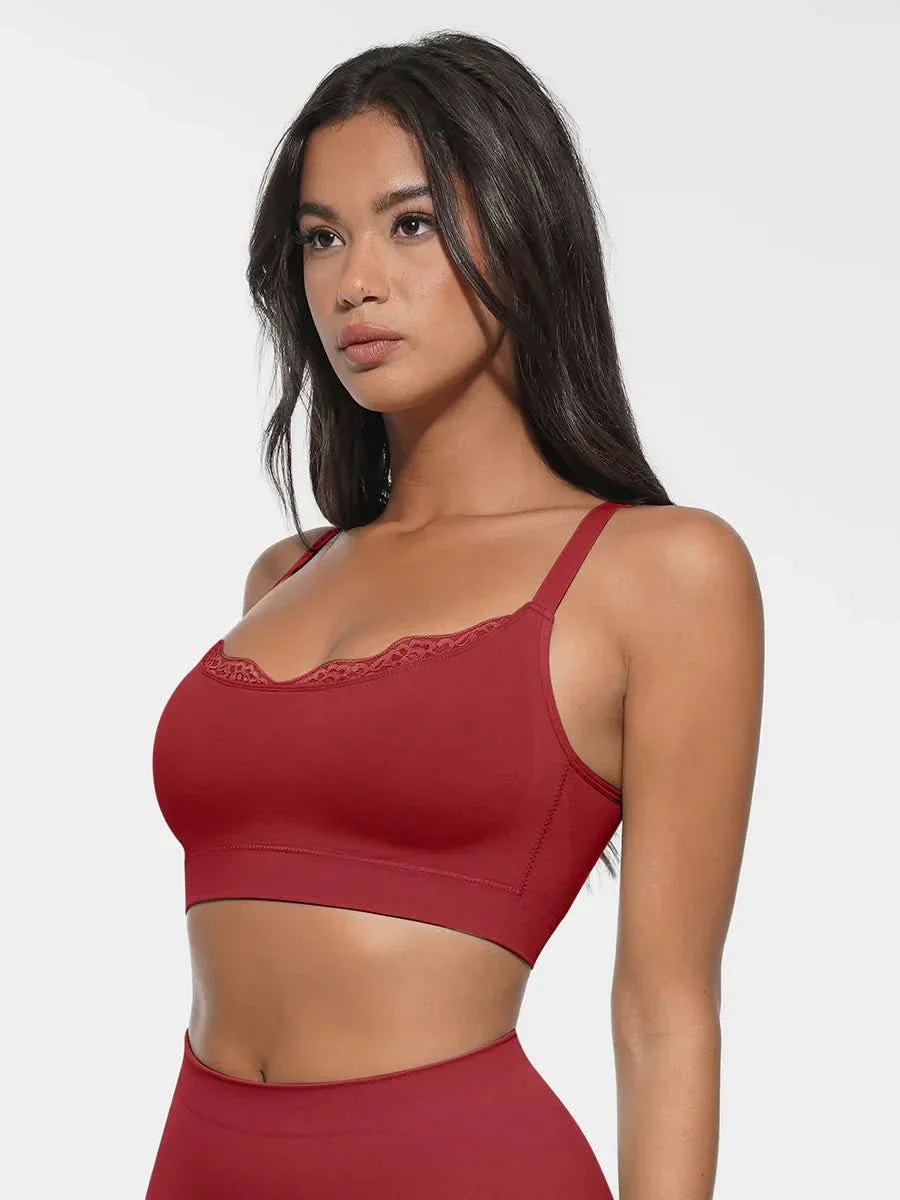 Seamless Non-Padded Scoop Neck Bra