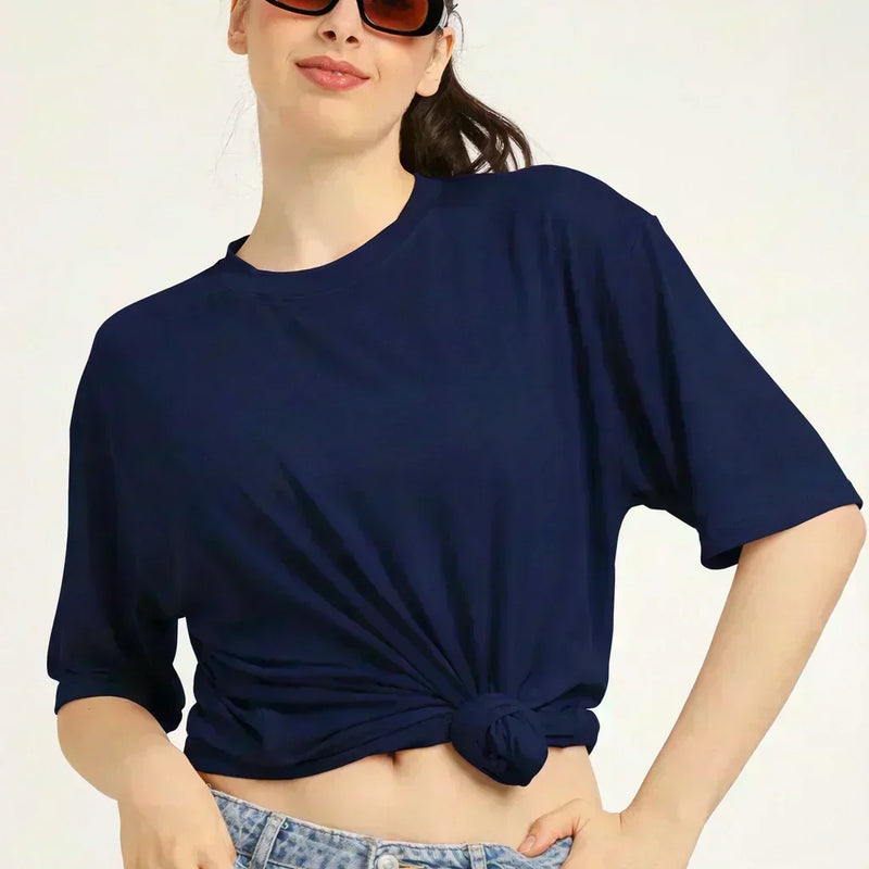 drop shoulder tshirt for women