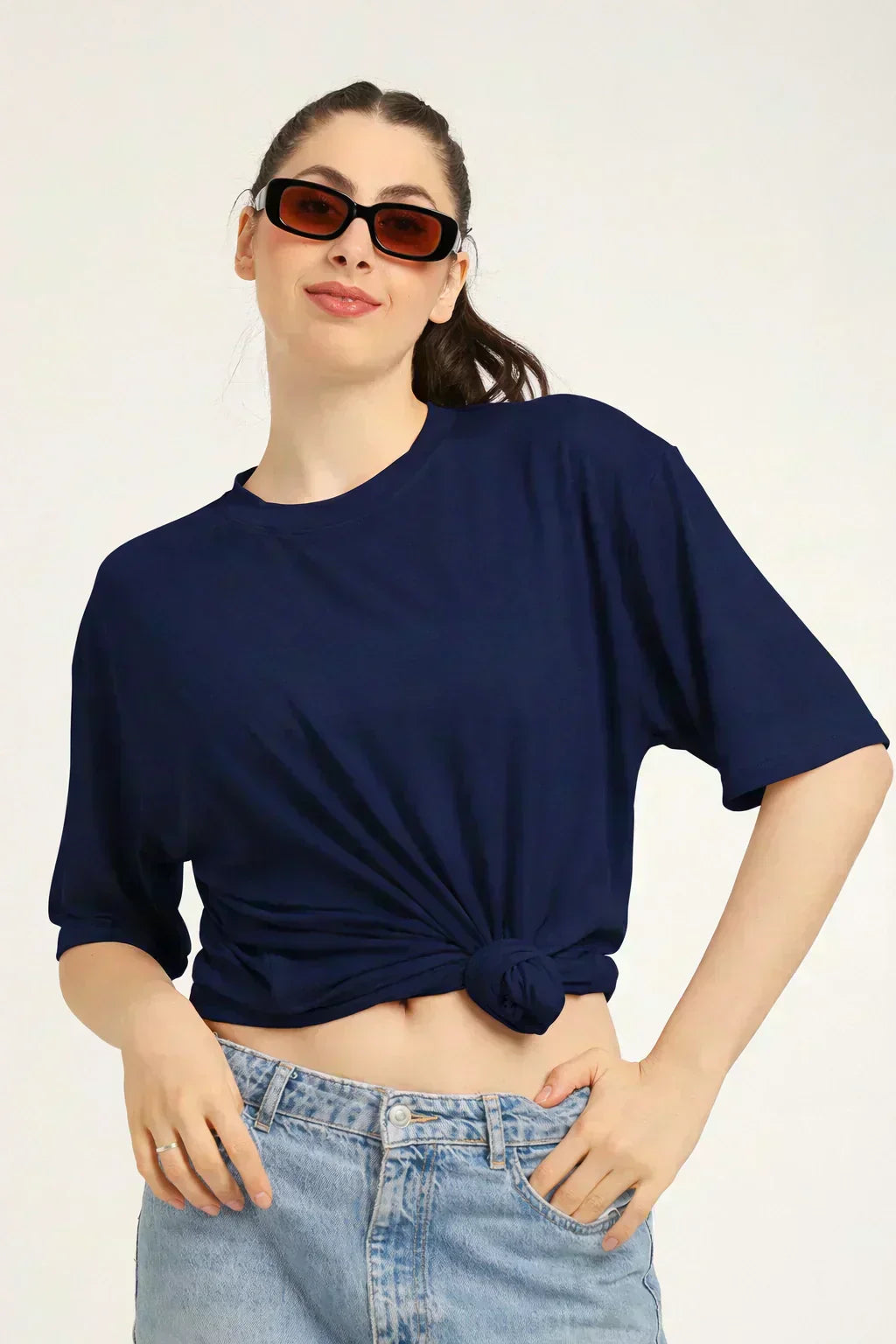 drop shoulder tshirt for women