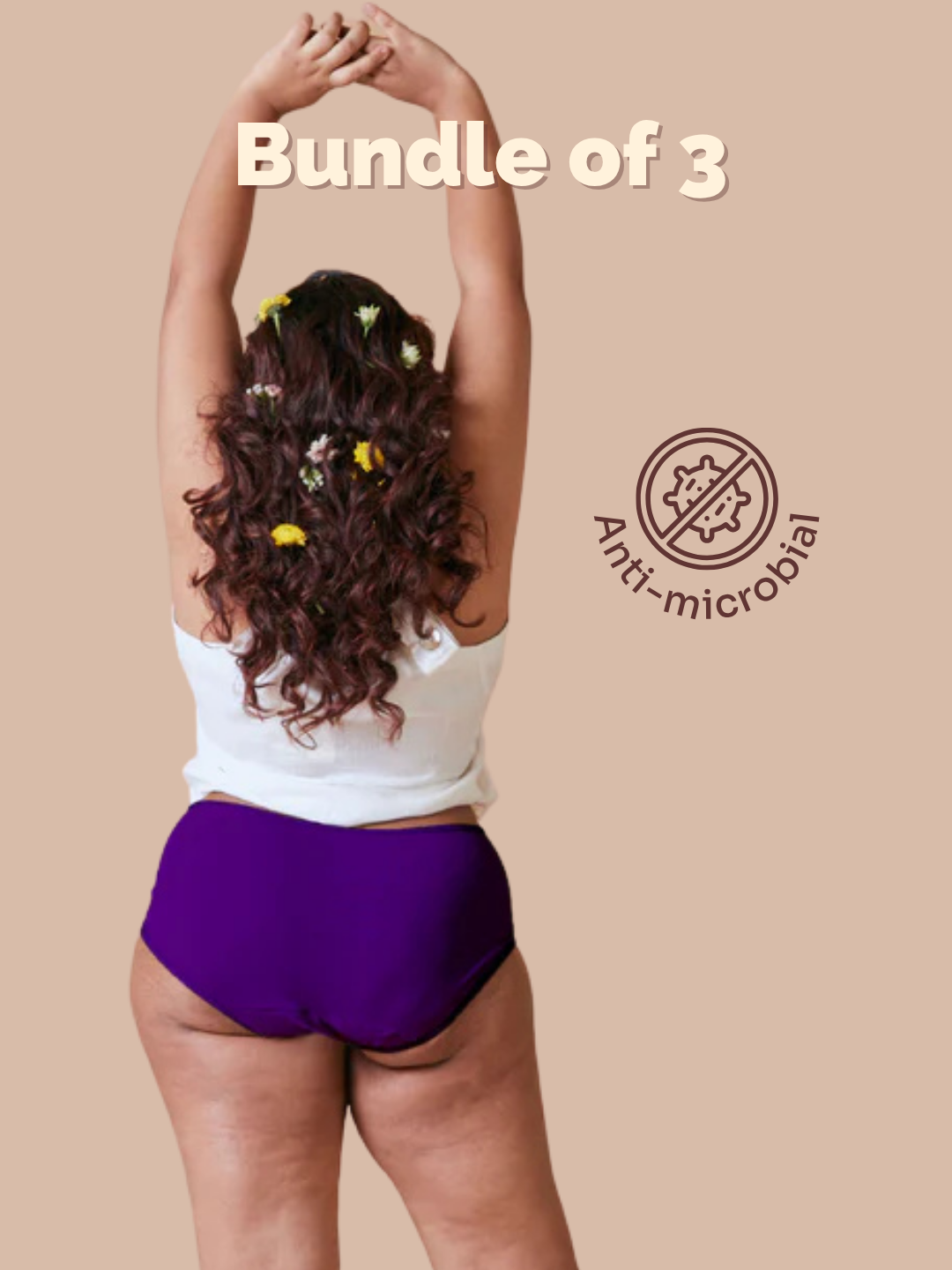 Merlot Purple Modal Fabric Underwear Bundle of 3 | Anti-Microbial Underwear for Women | Tilt Intimates