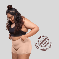 Beige Bundle of 3 Modal Fabric Anti-Microbial Boyshorts for Women | Tilt Intimates