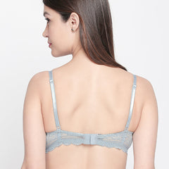 Aish | Double Layered Non Wired Medium Coverage Breathable Lace Bra (COMBO)