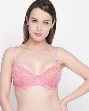Skims | Wired Low Demi Coverage Lace Bra