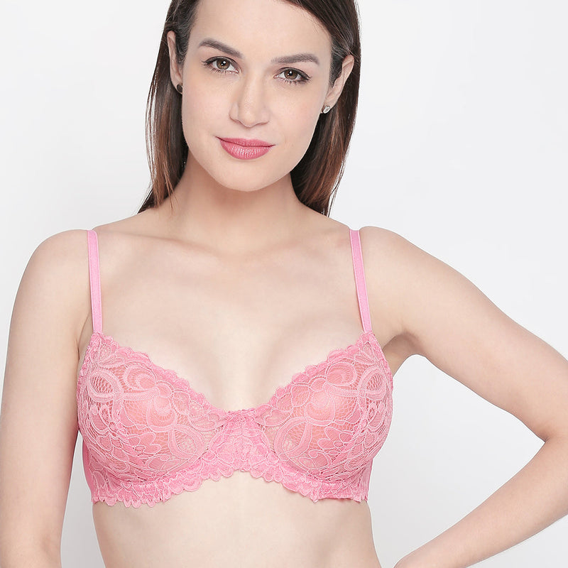 Skims | Wired Low Demi Coverage Lace Bra