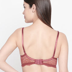 Ivy | Wired, Low Demi Coverage Lace Bra Convertible Straps