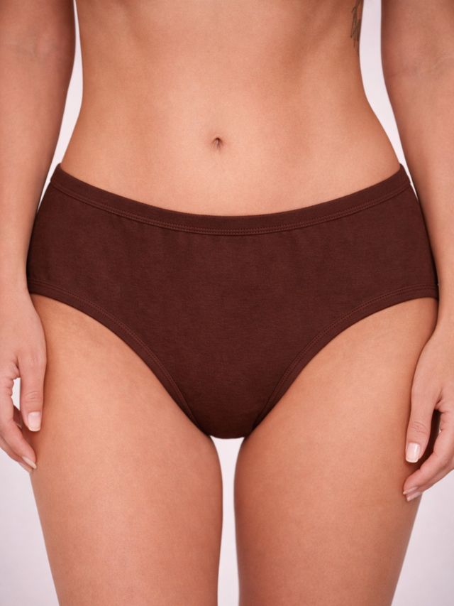 Munns & Mars Womens Cotton Mid Waist Hipster Panty