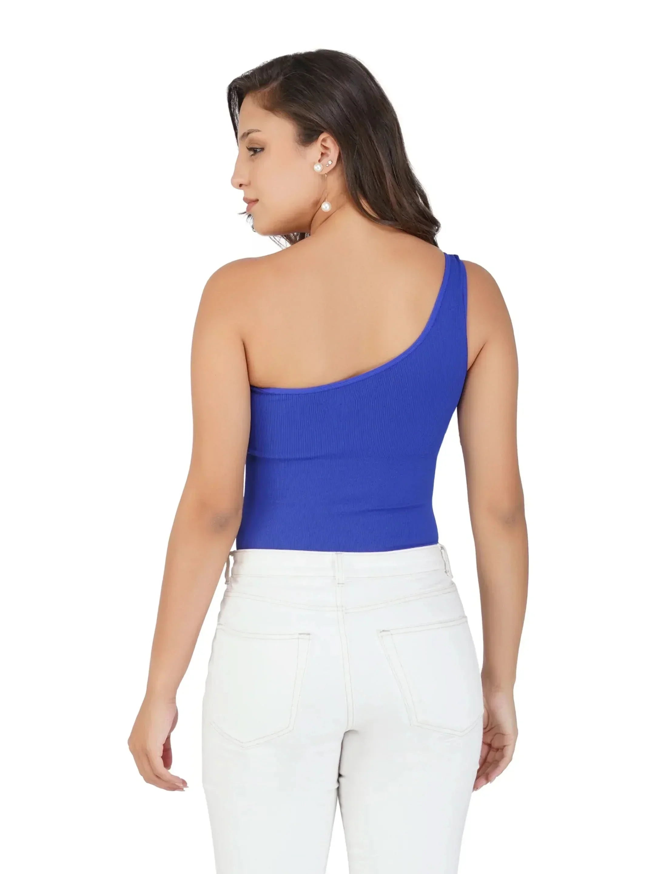One Shoulder Waist Sculpting Tummy Control seamless shapewear bodysuit