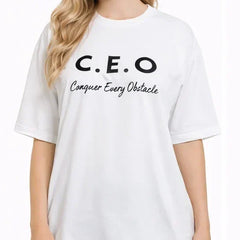 Bamboo Fabric Oversize Printed T-Shirt for Women – Ultra Soft