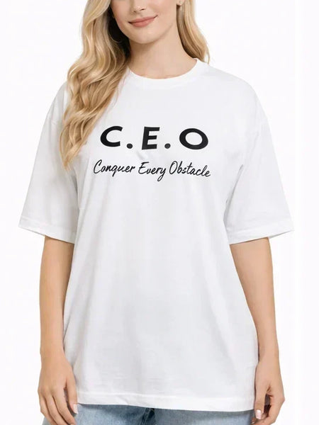 Bamboo Fabric Oversize Printed T-Shirt for Women – Ultra Soft