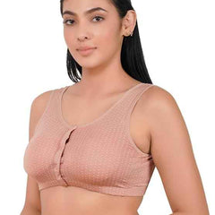 Plus Size Breastfeeding Pregnancy Seamless Front Buttons Bra