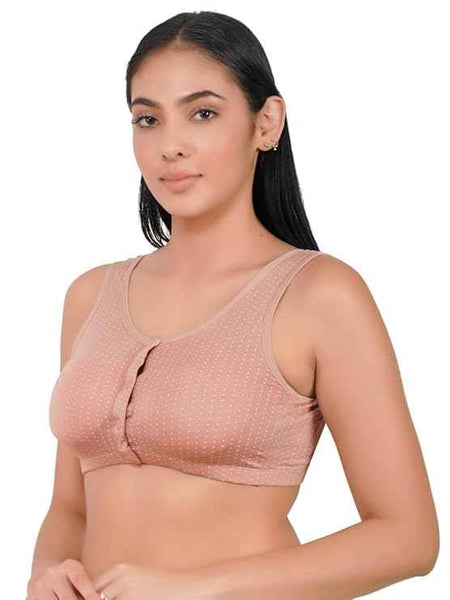 Plus Size Breastfeeding Pregnancy Seamless Front Buttons Bra