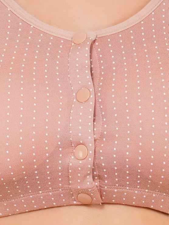 Plus Size Breastfeeding Pregnancy Seamless Front Buttons Bra