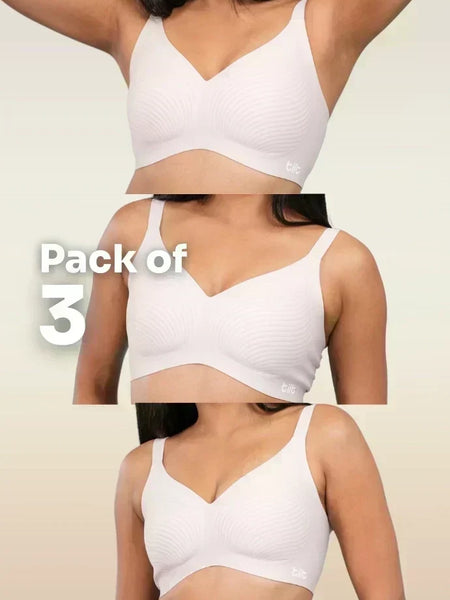 Blush Wave Bra - 3 Pack