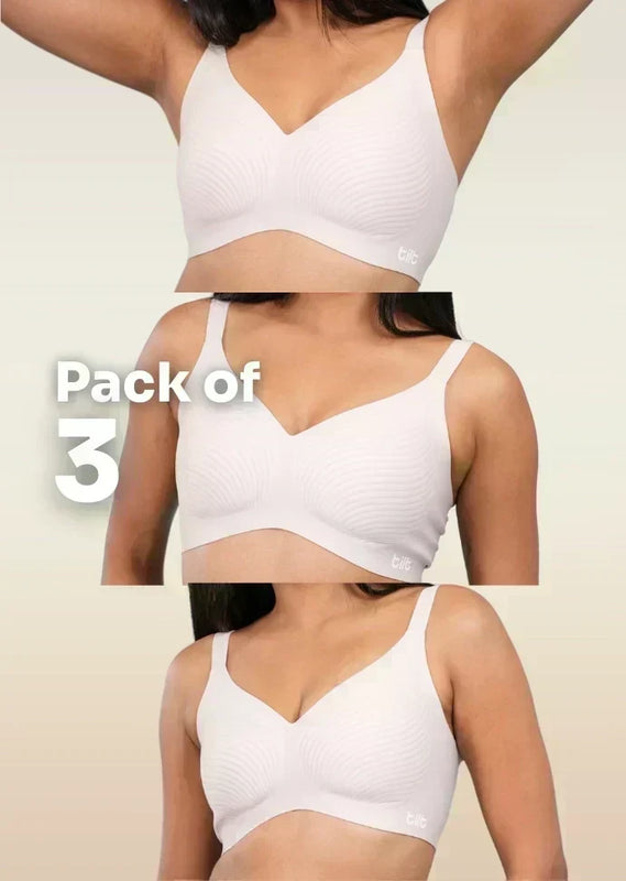 Blush Wave Bra - 3 Pack