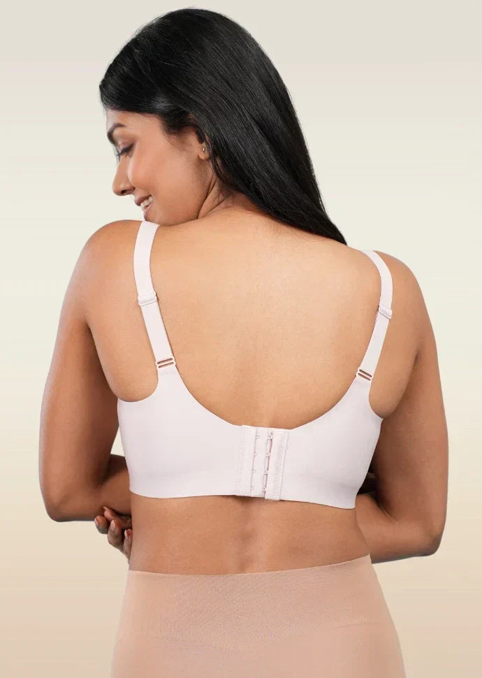 Set - Blush Wave Bra and Beige Shaper Underwear