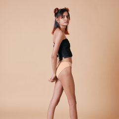 Tilt Latte modal underwear – beige panties for women, seamless comfort.