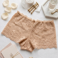 Nia Lace Panty | Mid-Rise Full Coverage | Soft Stretch Floral Lace | Breathable