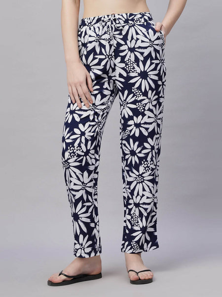 SOIE Woman - Supersoft Rayon Printed Pyjamas with Pockets - NightWear -for Women
