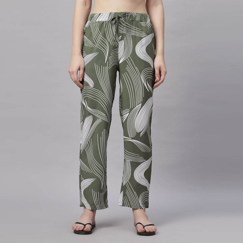 SOIE Woman - Supersoft Rayon Printed Pyjamas with Pockets - NightWear -for Women