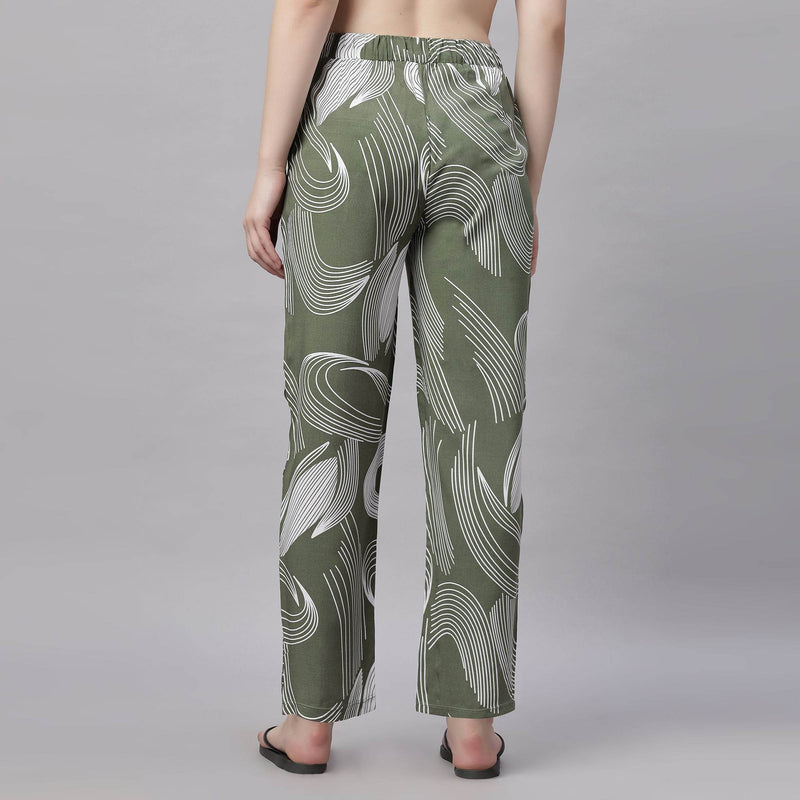 SOIE Woman - Supersoft Rayon Printed Pyjamas with Pockets - NightWear -for Women