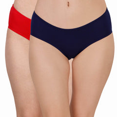 SOIE Woman - High Coverage Mid Rise Solid Cotton Brief Panty Combo (Pack of 2) - Panty -for Women