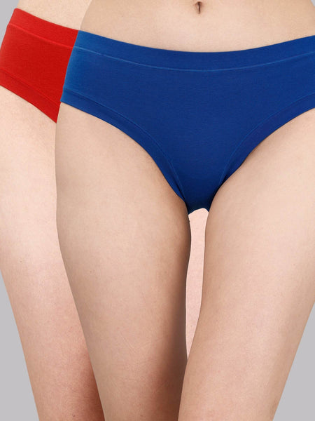SOIE Woman - Mid Rise Stretch Cotton Seamless Full Coverage Shorty Panty (Pack of 2) - Panty -for Women