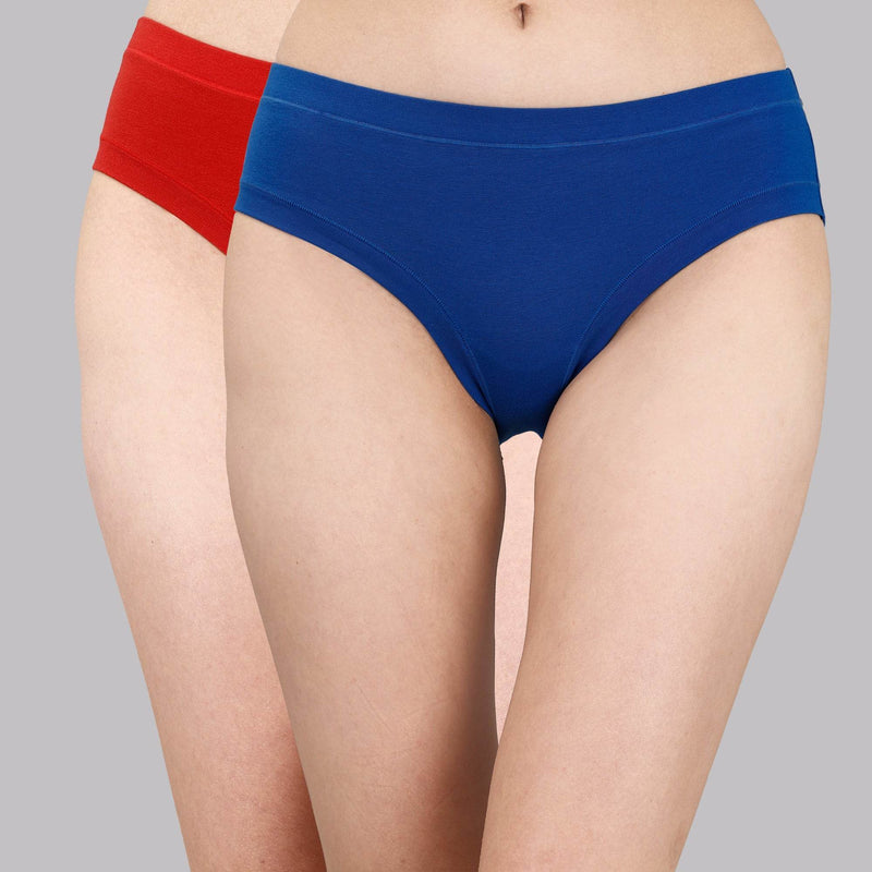 SOIE Woman - Mid Rise Stretch Cotton Seamless Full Coverage Shorty Panty (Pack of 2) - Panty -for Women