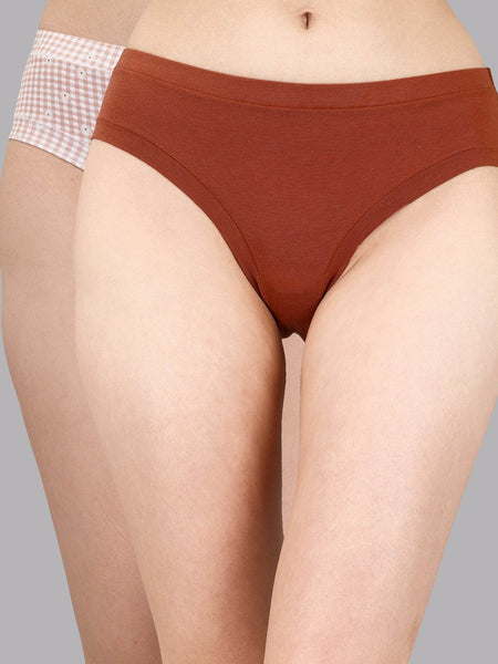 SOIE Woman - Mid Rise Stretch Cotton Seamless Full Coverage Shorty Panty (Pack of 2) - Panty -for Women