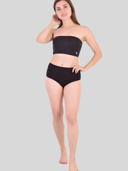 Bamboo Fabric Tube Top | Black