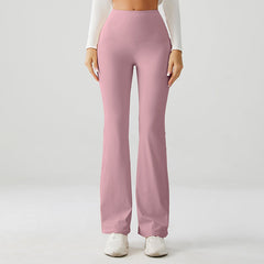 Petal Pink High Rise Flare Yoga Pants
